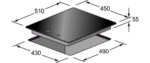 KAISER Placa de gas - KAISER KCG 4384, 3 zonas, 45 cm, Negro - Imagen 3