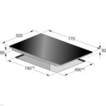 KAISER Placa de inducción - KAISER 95081437, 5 zonas, 770 mm, Rojo - Imagen 5