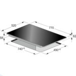 KAISER Placa de vitrocerámica - KAISER KCT 777 FI, 5 zonas, 770 mm, Negro - Imagen 4