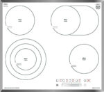 KAISER Placa de vitrocerámica - KAISER KCT 6715 F W Ara, 4 zonas, 590 mm, Glaskeramik