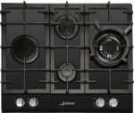 KAISER Placa de gas - KAISER 95810716, 4 zonas, 51 cm, Negro