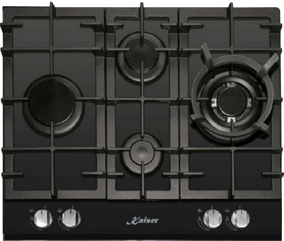 84190786_1 KAISER Placa de gas - KAISER 95810716, 4 zonas, 51 cm, Negro - Imagen 1
