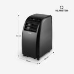 KLARSTEIN Aire acondicionado portátil - KLARSTEIN Metrobreeze Rom Smart, 10000 fg/h, 49 m², 50 dB(A), Negro - Imagen 7