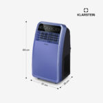 Aire acondicionado portátil - KLARSTEIN Metrobreeze New York Smart 7k, 7000 fg/h, 34 m², 65 dB(A), Azul - Imagen 7