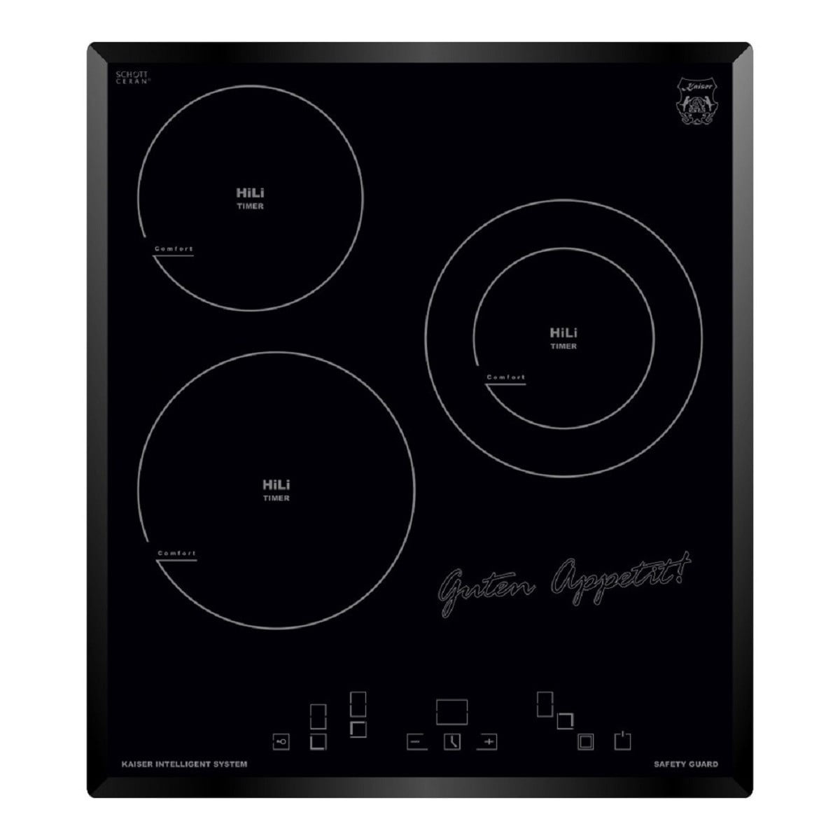 85777899_1 KAISER Placa de vitrocerámica - KAISER 46127291, 3 zonas, 45 cm, Negro - Imagen 1