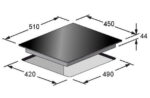 KAISER Placa de vitrocerámica - KAISER 46127291, 3 zonas, 45 cm, Negro - Imagen 2