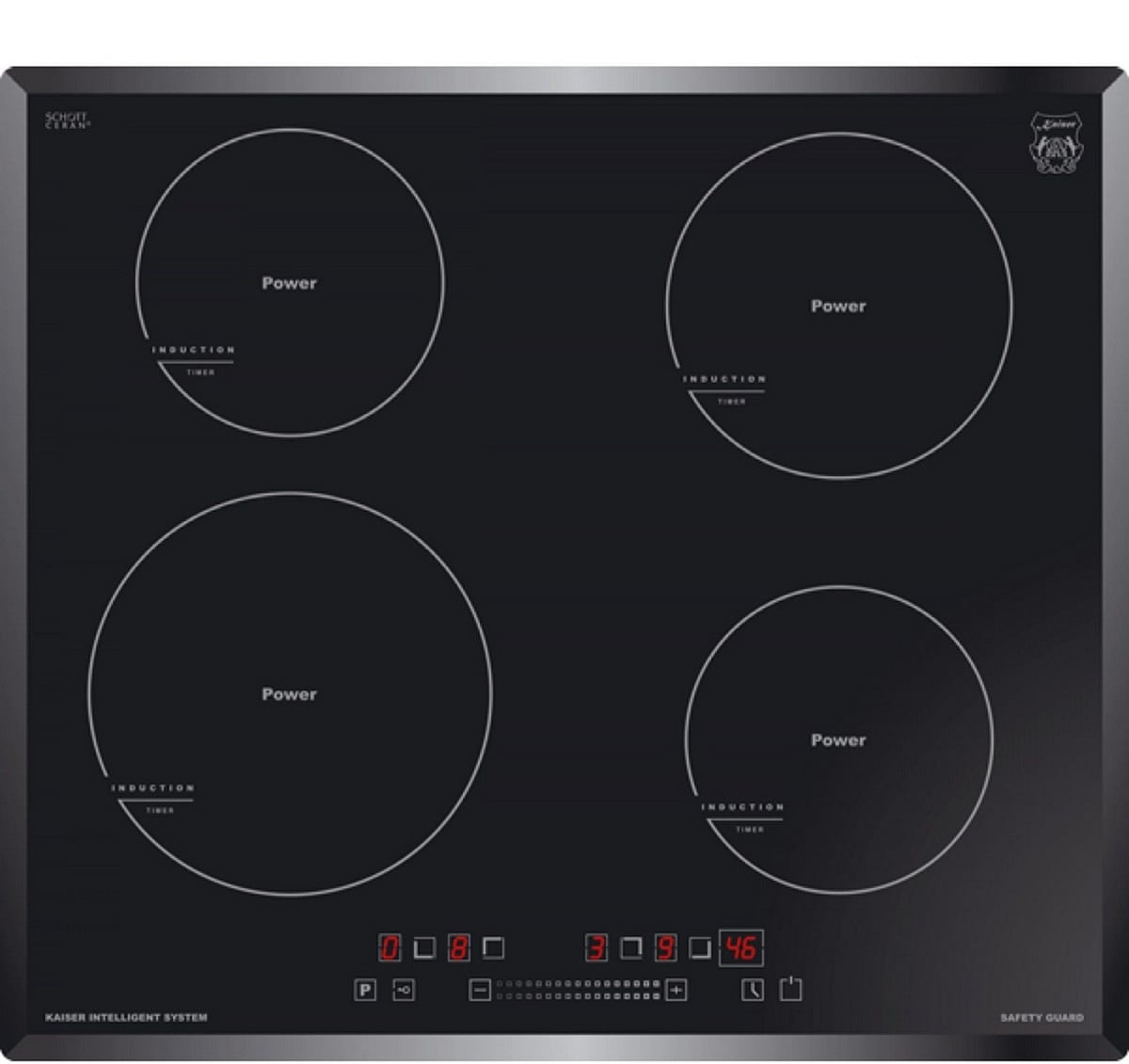 85777907_1 KAISER Placa de inducción - KAISER 46127321, 4 zonas, 59 cm, Negro - Imagen 1