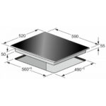 KAISER Placa de inducción - KAISER 46127321, 4 zonas, 59 cm, Negro - Imagen 4