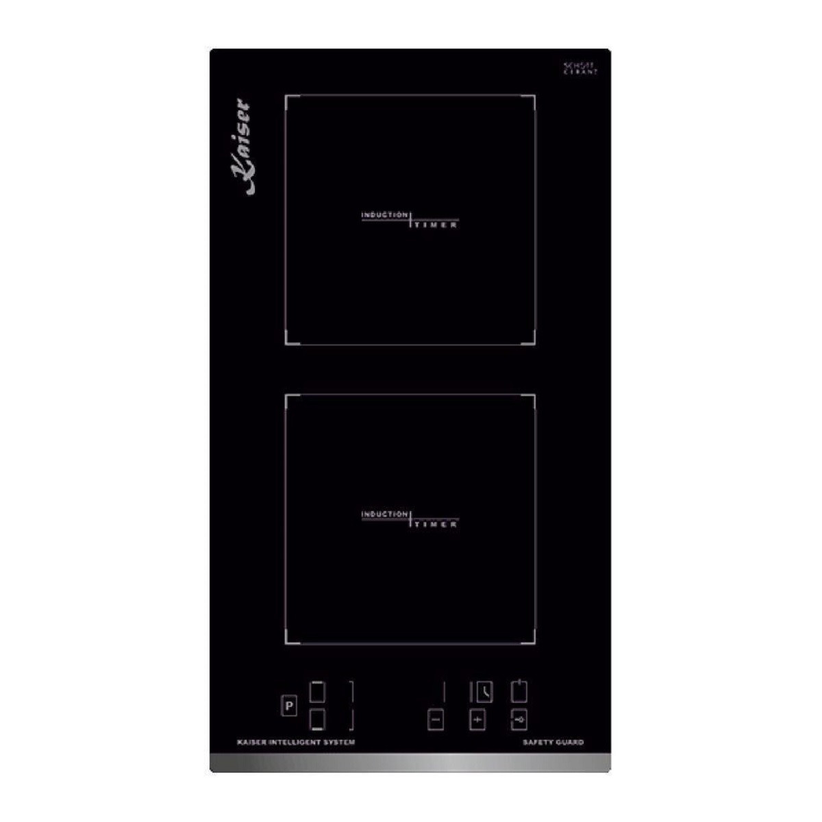 85777977_1 KAISER Placa de vitrocerámica - KAISER 46127284, 2 zonas, 28,8 cm, Negro - Imagen 1