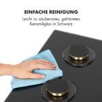 KLARSTEIN Placa de gas - KLARSTEIN Goldflame 4, 4 zonas, 60 cm, Negro - Imagen 8