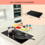 KLARSTEIN Placa de inducción - KLARSTEIN Deejay, 2 zonas, 69 cm, Negro - Imagen 6