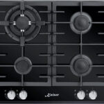 KAISER Placa de gas - KAISER EH 6326 SP, 4 zonas, 58 cm, Negro