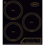 KAISER Placa de gas - KAISER EH 4747, 3 zonas, 45 cm, Negro