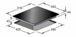 KAISER Placa de gas - KAISER KCG 6380, 3 zonas, 45 cm, Negro - Imagen 4