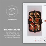 KLARSTEIN Placa de inducción - KLARSTEIN Delicatessa 60, 4 zonas, 59 cm, Vidrio Blanco - Imagen 3