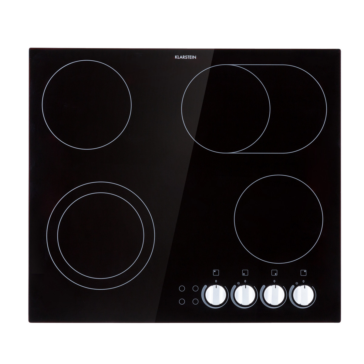 87775628_1 KLARSTEIN Placa de vitrocerámica - KLARSTEIN EasyCook, 4 zonas, 59 cm, Negro - Imagen 1