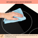 KLARSTEIN Placa de vitrocerámica - KLARSTEIN EasyCook, 4 zonas, 59 cm, Negro - Imagen 8