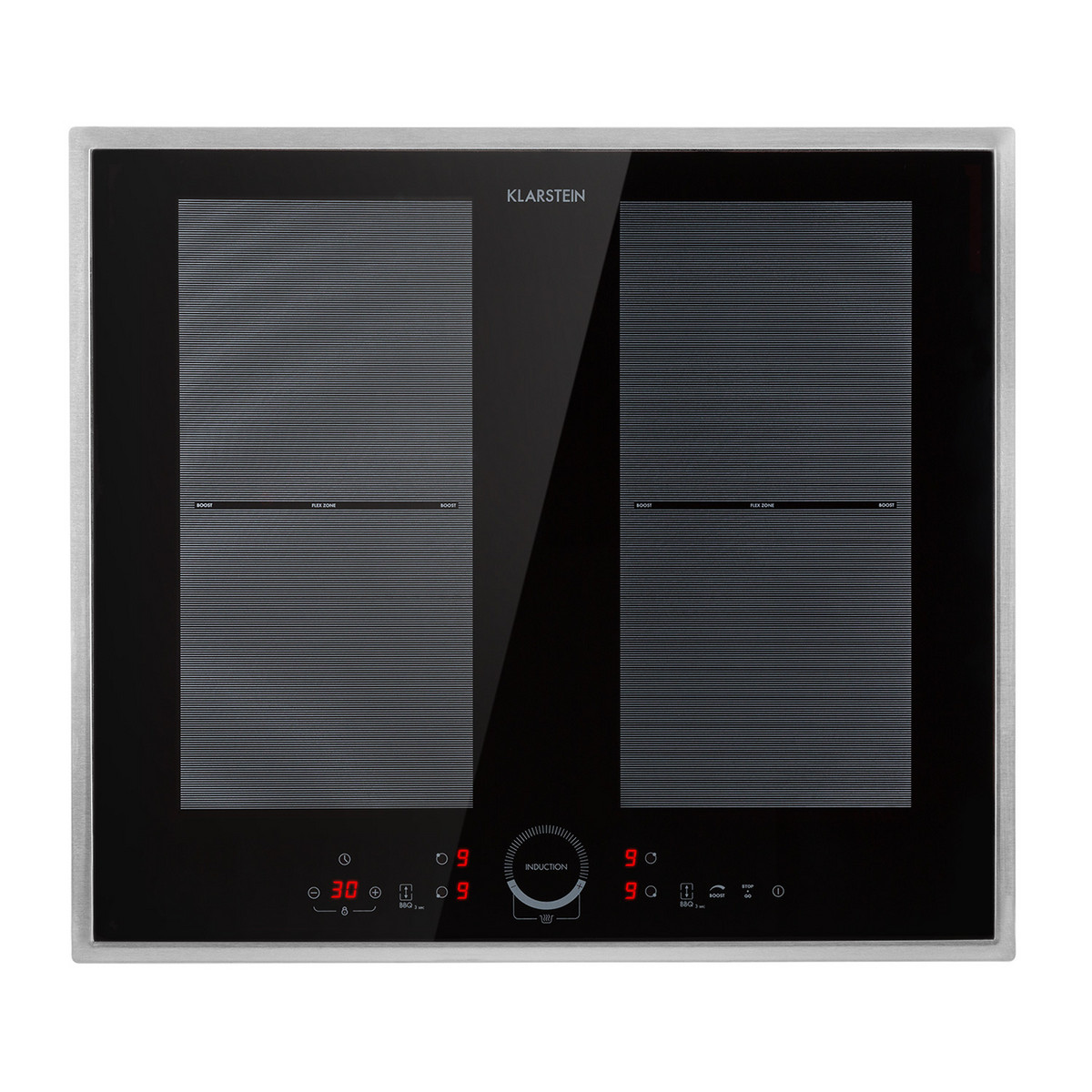 87775738_1 KLARSTEIN Placa de inducción - KLARSTEIN Delicatessa 60 Prime, 4 zonas, 59 cm, Negro / Plata Metálica - Imagen 1