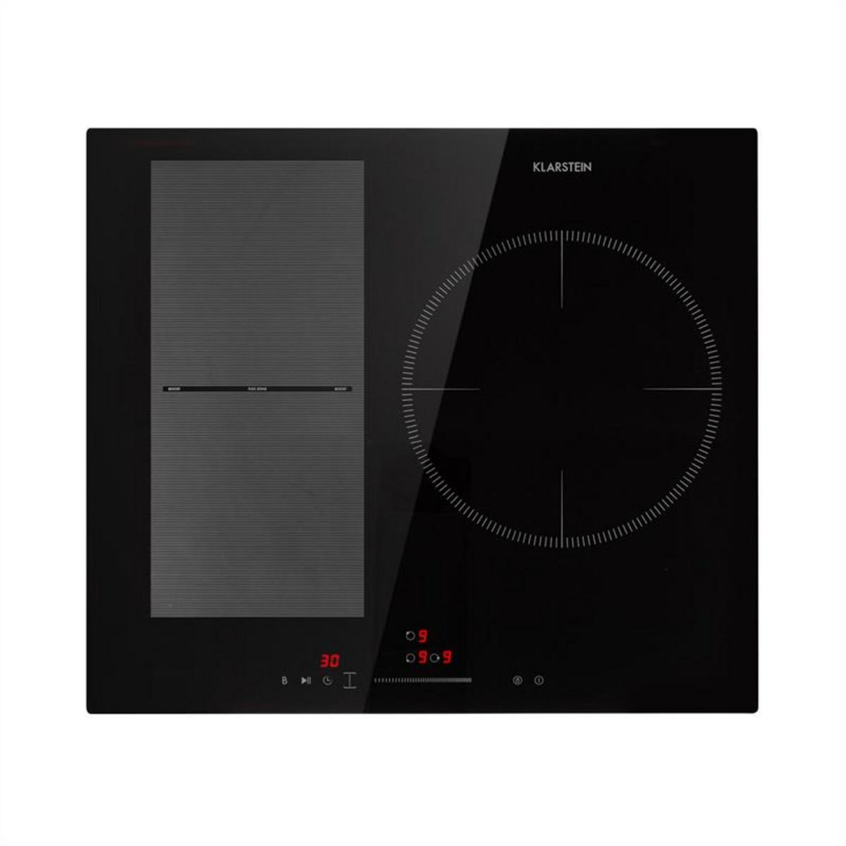 88369442_1 KLARSTEIN Placa de inducción - KLARSTEIN Delicatessa 3 Flex, 3 zonas, 59 cm, Negro - Imagen 1