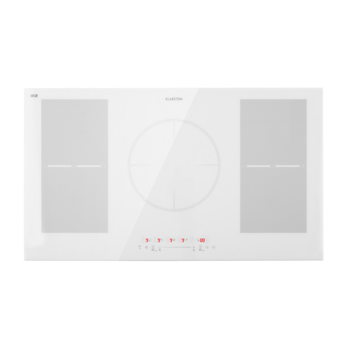88763062_1 KLARSTEIN Placa de inducción - KLARSTEIN Delicatessa 90 Flex, 5 zonas, 90 cm, Vidrio Blanco - Imagen 1