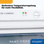 Congelador vertical - EXQUISIT GS27-H-280E weiss, 232 l, 1630 mm, Blanco - Imagen 7