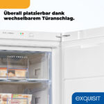 Congelador vertical - EXQUISIT GS27-H-280E weiss, 232 l, 1630 mm, Blanco - Imagen 8