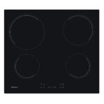 CANDY Placas de coccion - CANDY Vitroceramica Candy CH64CCB, 4 fuegos, 4 zonas, 590 mm, Negro