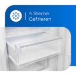 EXQUISIT Frigorífico combi integrable - EXQUISIT EKGC270-70-E-040F, Estático, Altura 1785 mm, Capacidad 249 l, Blanco - Imagen 3