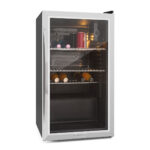 Nevera pequeña - KLARSTEIN Beersafe XXL, Altura 830 mm, Acero Inoxidable