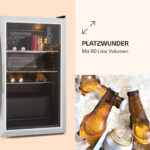 Nevera pequeña - KLARSTEIN Beersafe XXL, Altura 830 mm, Acero Inoxidable - Imagen 4
