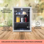 Nevera pequeña - KLARSTEIN Beersafe XL, Altura 630 mm, Acero Inoxidable - Imagen 5