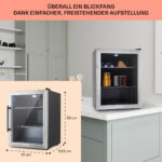 Nevera pequeña - KLARSTEIN Beersafe XL, Altura 630 mm, Acero Inoxidable - Imagen 6