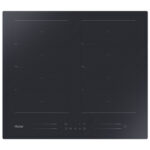 HAIER Placa de vitrocerámica - HAIER HA2MTSJ68MC, 8 zonas, 59 cm, Negro