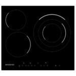 INFINITON Placa de vitrocerámica - INFINITON 8436546194675, 3 zonas, 590 mm, Negro - Imagen 2