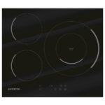INFINITON Placa de vitrocerámica - INFINITON 8436546192237, 3 zonas, 590 mm, Negro - Imagen 2