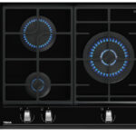 TEKA Placa de gas - TEKA Exact Flame GZC 63310 XBB, 3 zonas, Propane/butane, 600 mm, Negro