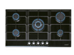 CATA Placa de gas - CATA LCI 9041 BK, 5 zonas, 87,4 cm, Negro
