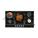 CATA Placa de gas - CATA LCI 9041 BK, 5 zonas, 87,4 cm, Negro - Imagen 3