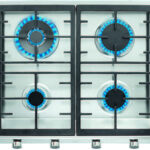 TEKA Placa de gas - TEKA EX 60.1 4G AI AL DR CI, 4 zonas, Propane/butane, 580 mm, Acero inoxidable