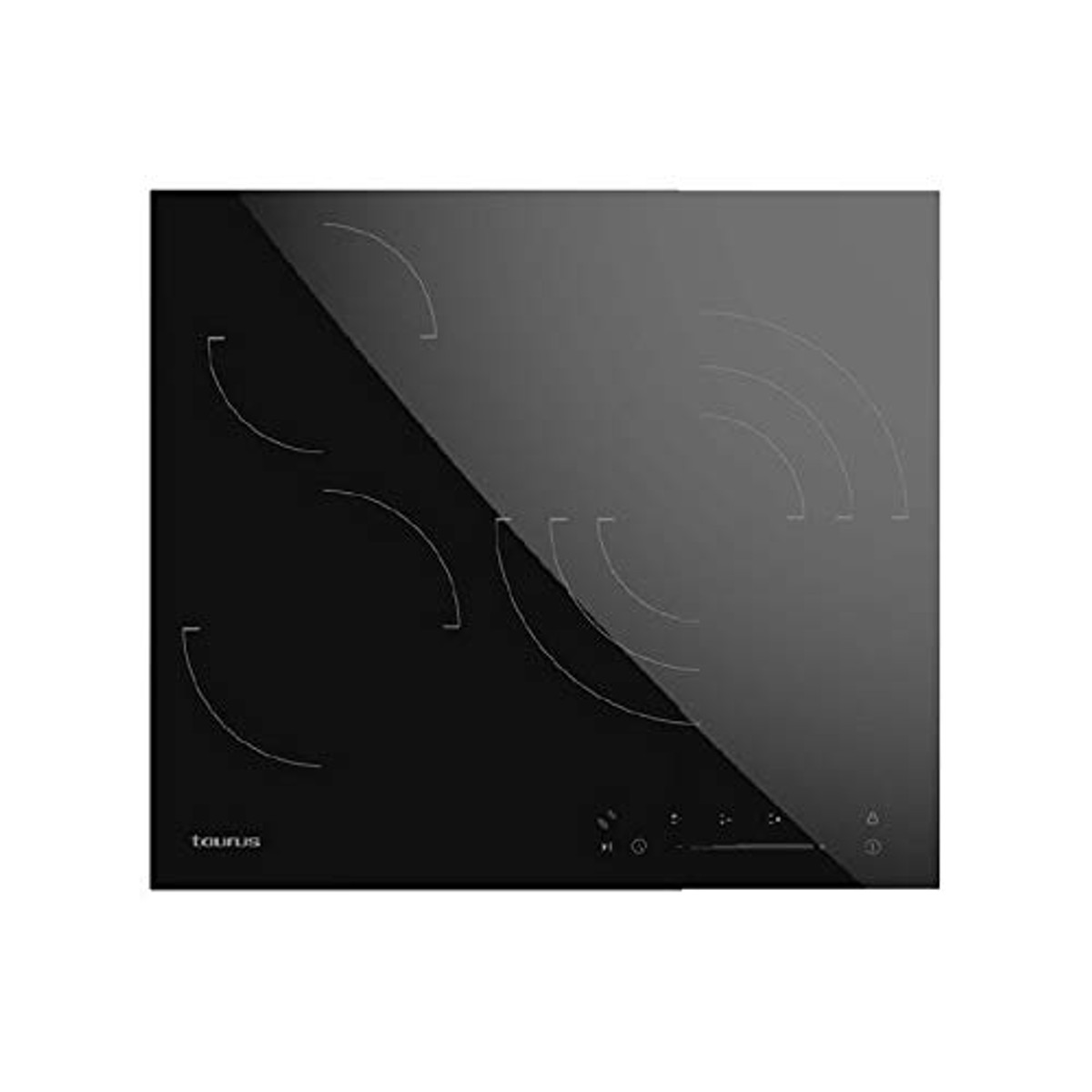 94571171_1 TAURUS Placa de vitrocerámica - TAURUS 8414234746757, 3 zonas, 590 mm, Negro - Imagen 1