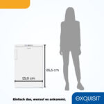 EXQUISIT Congelador bajo encimera - EXQUISIT 811100303, 91 l, 855 mm, Blanco - Imagen 5