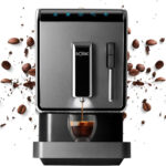 SOLAC Cafetera Espresso - SOLAC LA7617, 20 bar, 1470 W, 2 tazas, Plata Oscuro