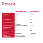 LYDOS Termo eléctrico - LYDOS HYBRID WIFI 100L ARISTON, 110 l, Blanco - Imagen 4