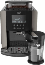 KRUPS Cafetera superautomática - KRUPS EA819ECH, 15 bar, 1450 W, 0,6 l, 2 tazas, Negro