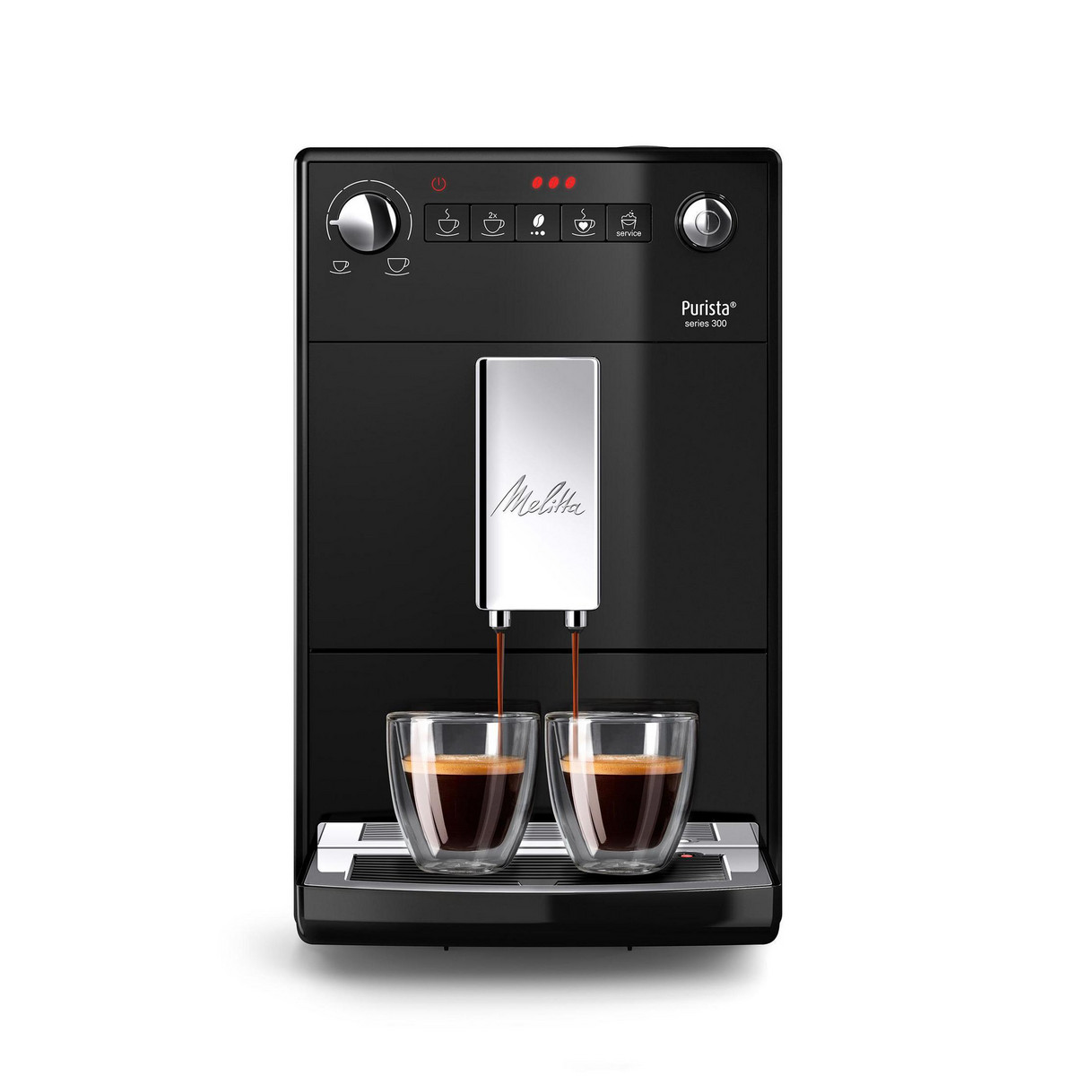 95689625_1 MELITTA Cafetera superautomática - MELITTA Purista F230-102, 15 bar, 1450 W, 15 tazas, Negro - Imagen 1
