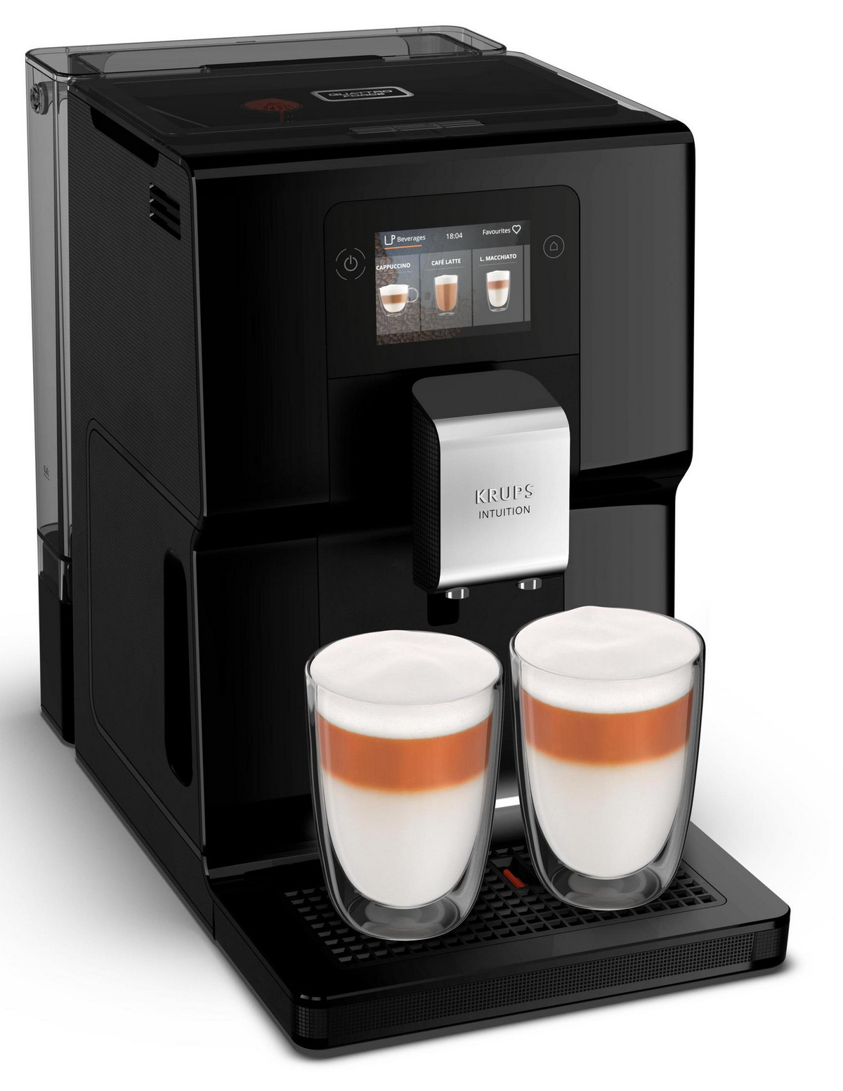 95689799_1 KRUPS Cafetera superautomática - KRUPS EA873810, 15 bar, 1450 W, 600 ml, 2 tazas, Negro - Imagen 1