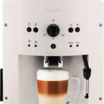 KRUPS Cafetera superautomática - KRUPS EA8105, 15 bar, 1450 W, 2 tazas, Blanco
