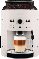 KRUPS Cafetera superautomática - KRUPS EA8105, 15 bar, 1450 W, 2 tazas, Blanco