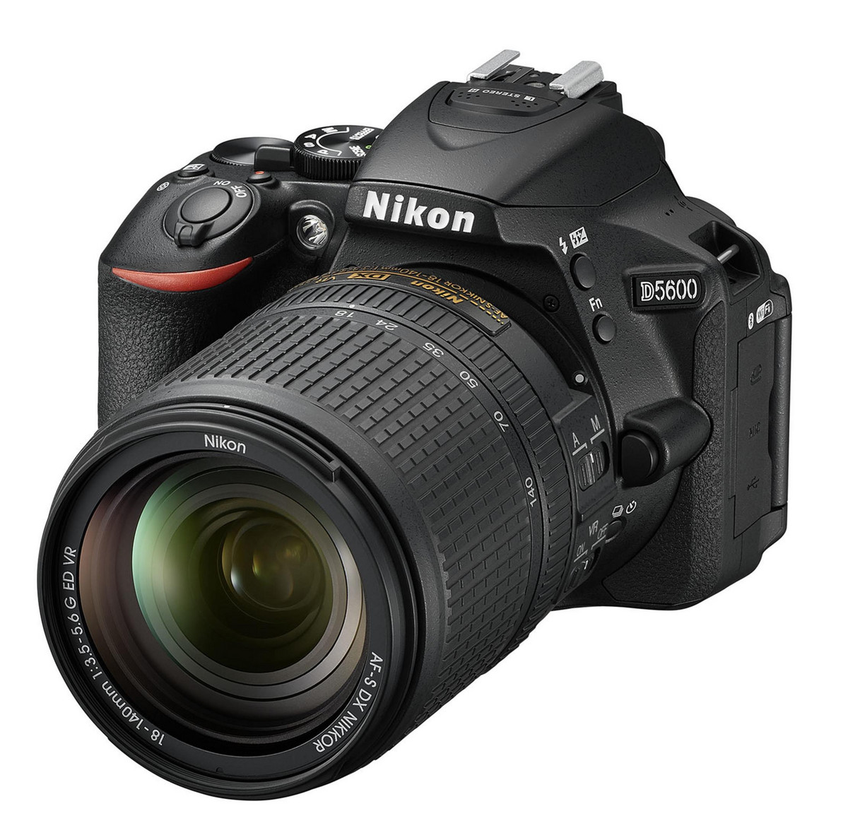 95694897_1 NIKON Cámara réflex - NIKON D5600 + AF-S 18-140 VR, 24,78 megapixel, CMOS, Full HD 1080p, Negro - Imagen 1