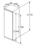 BOSCH Frigorífico una puerta - BOSCH KIR81AFE0, Ventilado, Altura 1772 mm, Capacidad 321 l, Blanco - Imagen 5